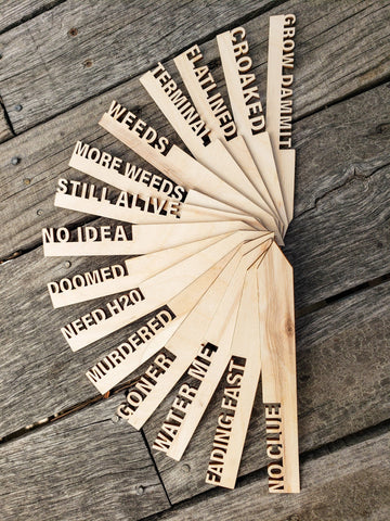 The Rural Home - Funny Garden Marker, Funny Garden Stakes