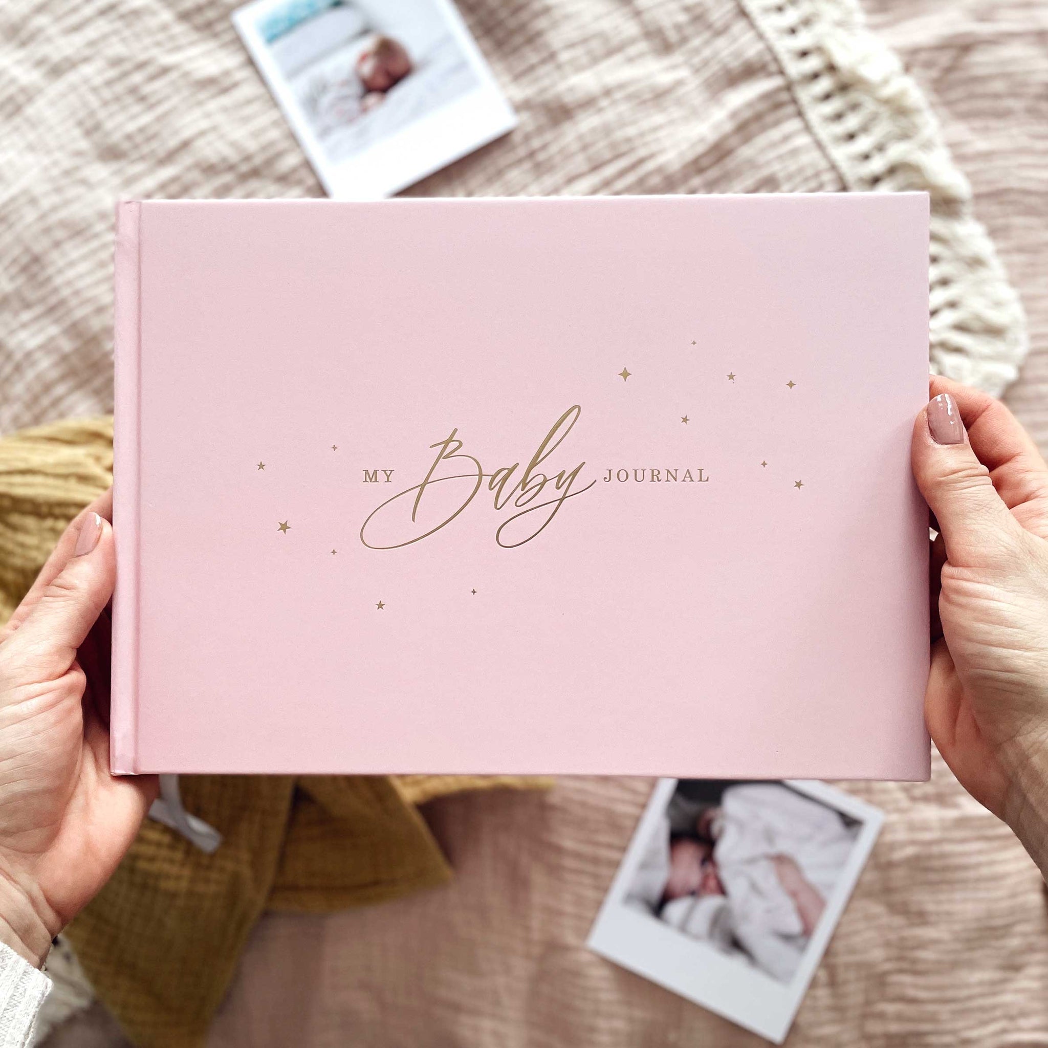 Blush And Gold - My Baby Journal (Blush) - gift for new parents + baby show