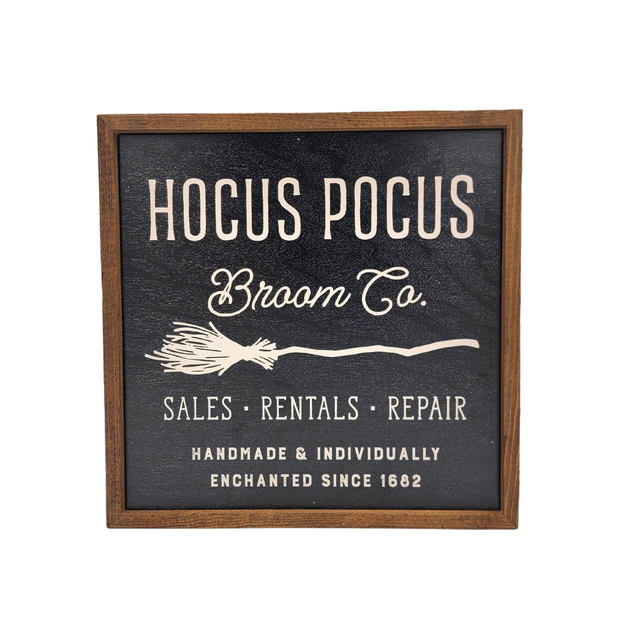 Driftless Studios - Hocus Pocus Broom Co. Halloween Decorations - Fall Decor