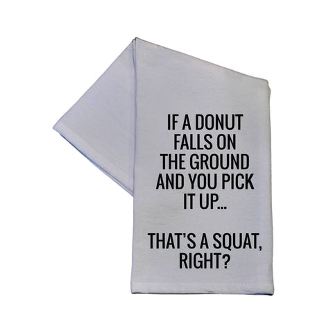 Driftless Studios - That's A Squat Right?  16x24 Tea Towels