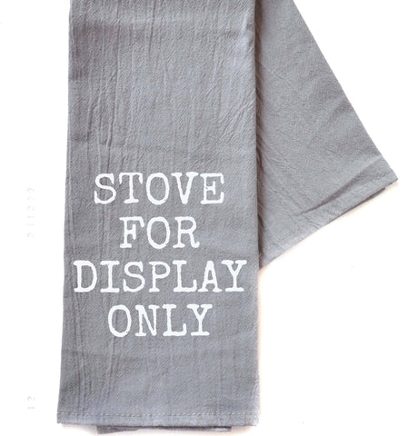Driftless Studios - Stove For Display Only - Grey Kitchen Hand Towel