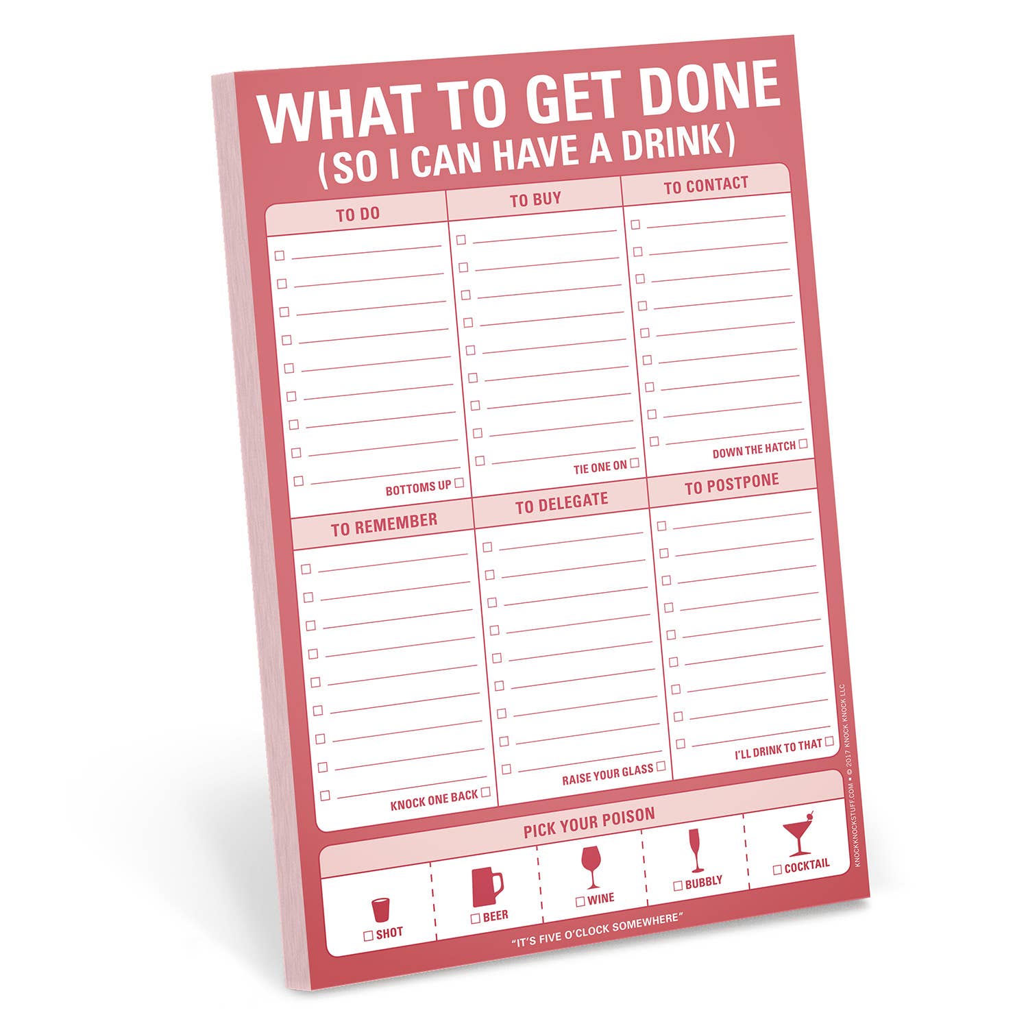 Knock Knock - What To Get Done (So I Can Have a Drink) Pad