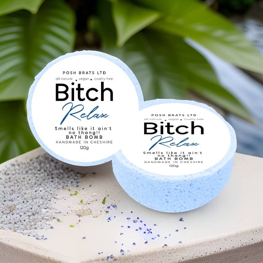 Posh Brats - Bitch Relax Fizzy Bath Bomb VEGAN