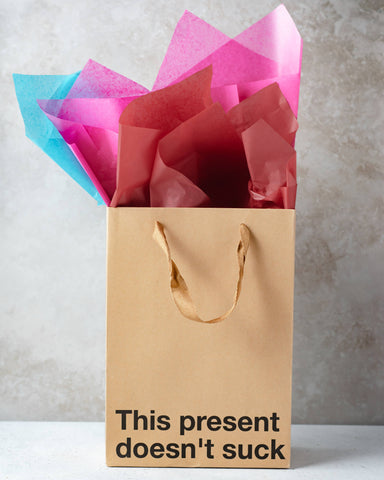 "This present doesn't suck" Gift Bag