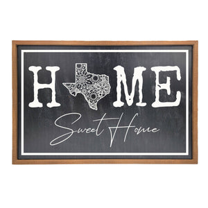 Driftless Studios - 12x18 Home Sweet Home With Mandala IDAHO Home Décor