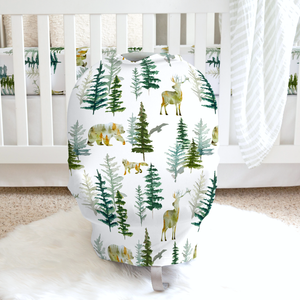 Honey Lemonade - In The Woods Farm Animals Infant Car Seat / Nursing Cover