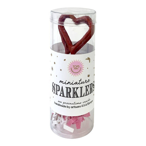 TOPS Malibu - Mini Red Sparklers Heart in Tube