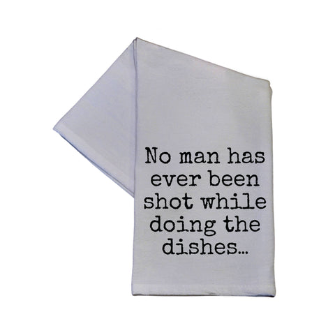 Driftless Studios - No Man Has Ever Been Shot While Doing The 16x24 Hand Towel