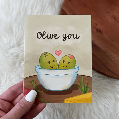 Big Moods - "Olive You" Card