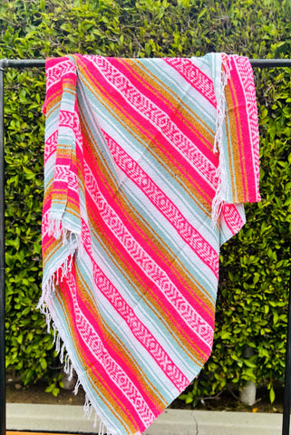 Sea Gypsy California - TropiCOOL Beach Blanket l Mexican Blanket Throw Blanket