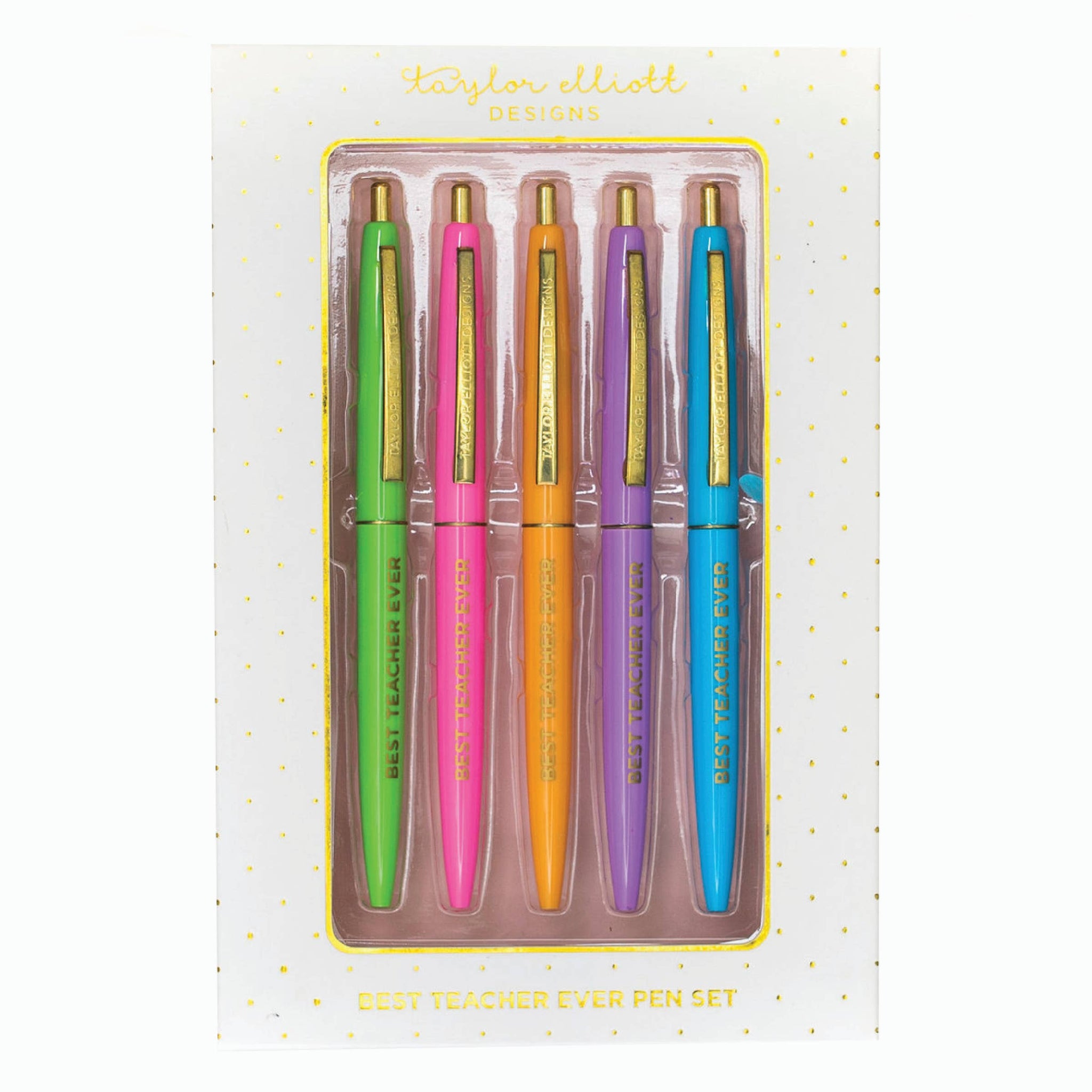 Taylor Elliott Designs - Best Teacher Ever Pen Set