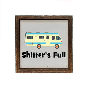 Driftless Studios - 6X6 Christmas Decor - Shitters Full Chistmas Box Sign RV