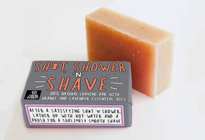 Go La La - Sh*t, Shower and Shave - shave bar Funny Rude Novelty Gift