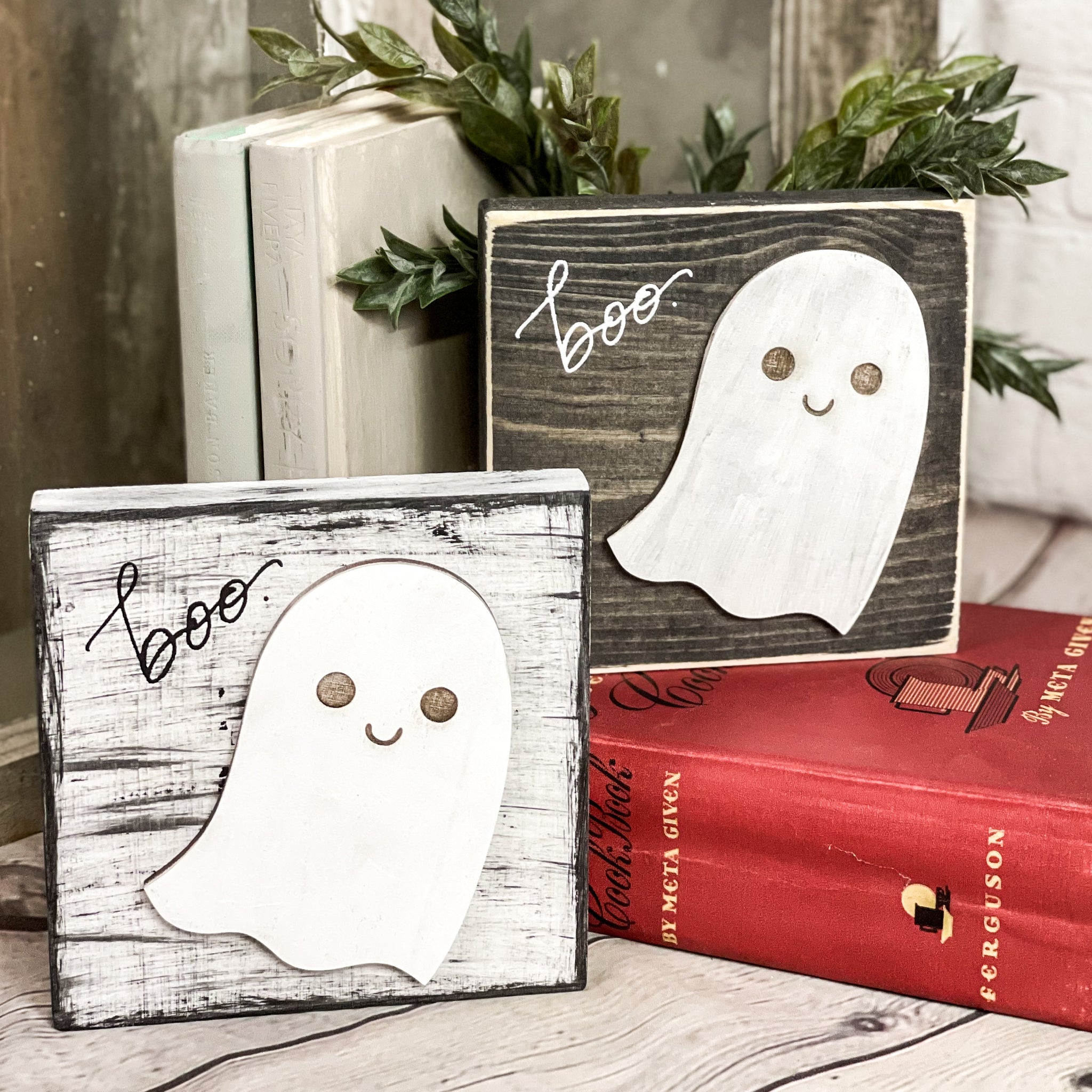 Boo Ghost (5.5" x 5.5")- black