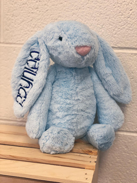 Personalized Easter Bunny- Med. BLUE