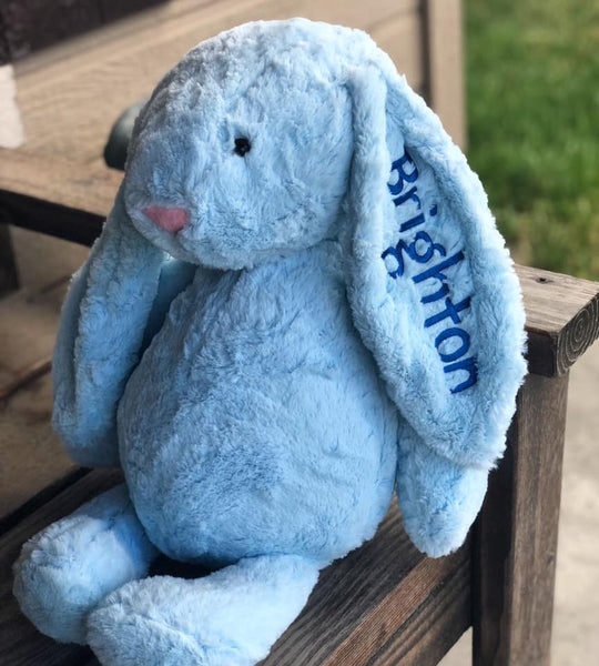 Personalized Easter Bunny- Med. BLUE