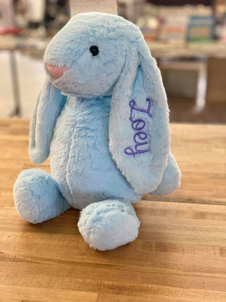 Personalized Easter Bunny- Med. BLUE