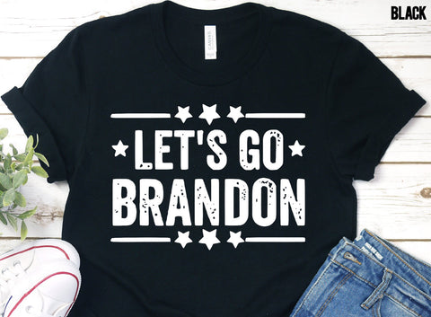 LETS GO BRANDON WHITE INK