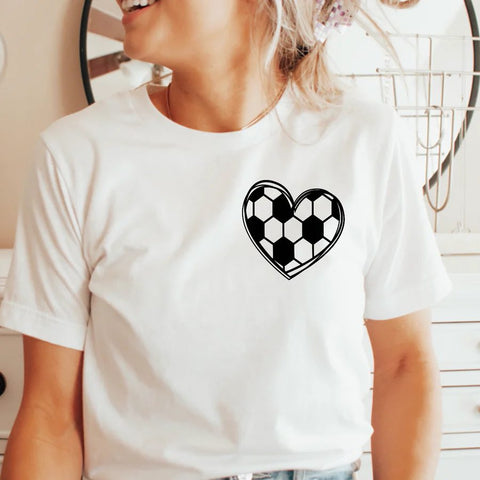 SOCCER HEART LEFT CHEST