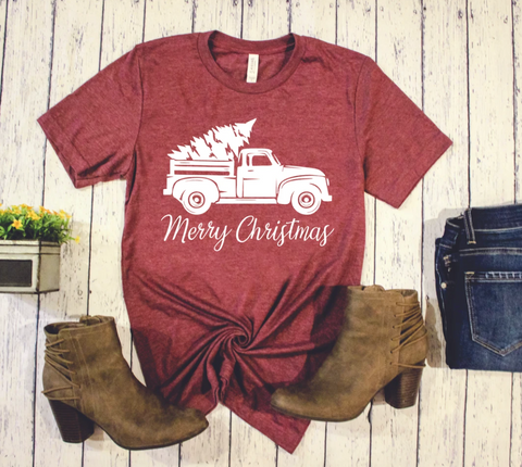 Merry Christmas Vintage Truck