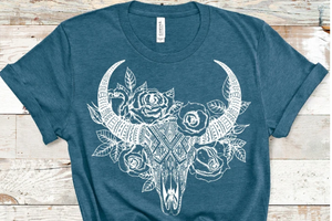 Boho Cow Skull