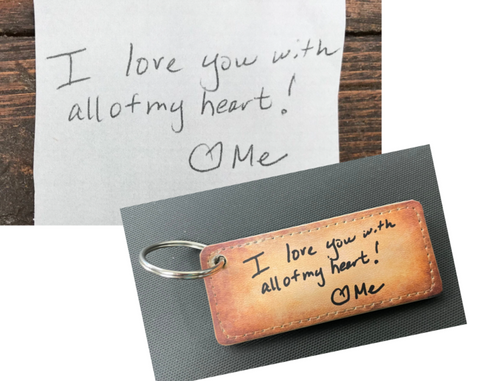 Handwriting Keychain