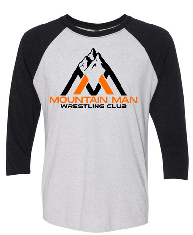 MOUNTAIN MAN WRESTLING LOGO RAGLAN