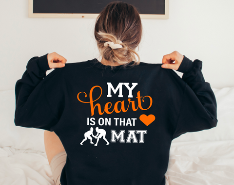 MMW MY HEART IS ON THAT MAT CREWNECK SWEATSHIRT