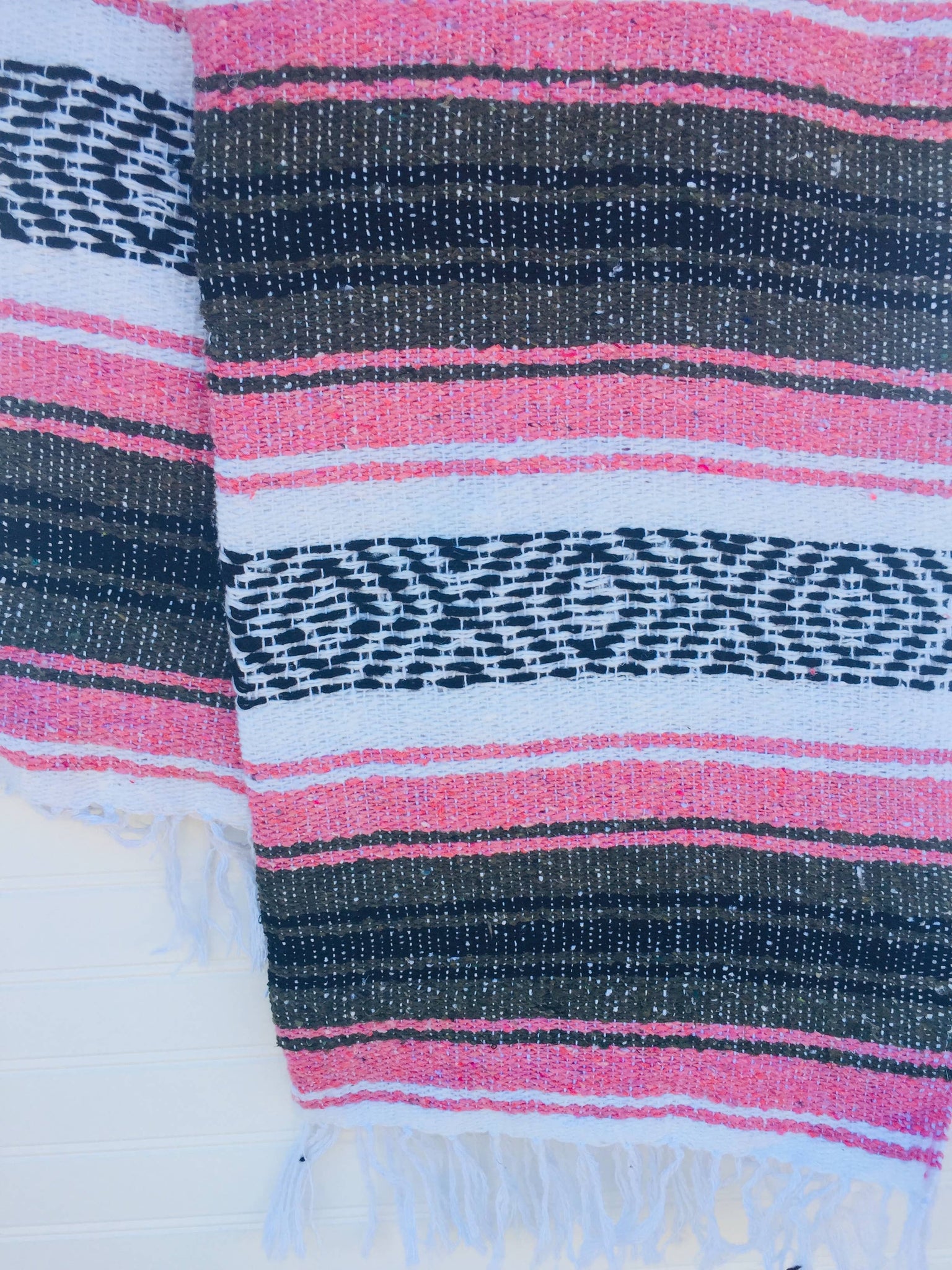 Sea Gypsy California - Coral Pines Beach Blanket l Mexican Blanket l Throw