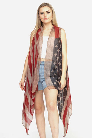Hana - Vintage American Flag Vest