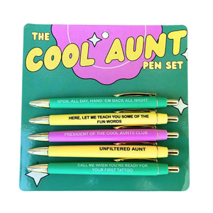 FUN CLUB - Cool Aunt Pen Set (funny, gift, family)