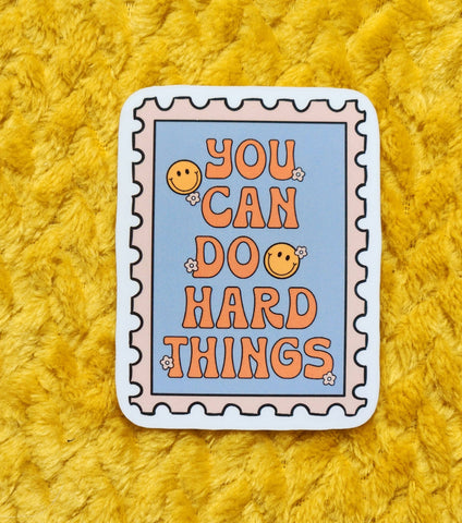 Luxe Trauma - You can do hard things sticker hydroflask planner