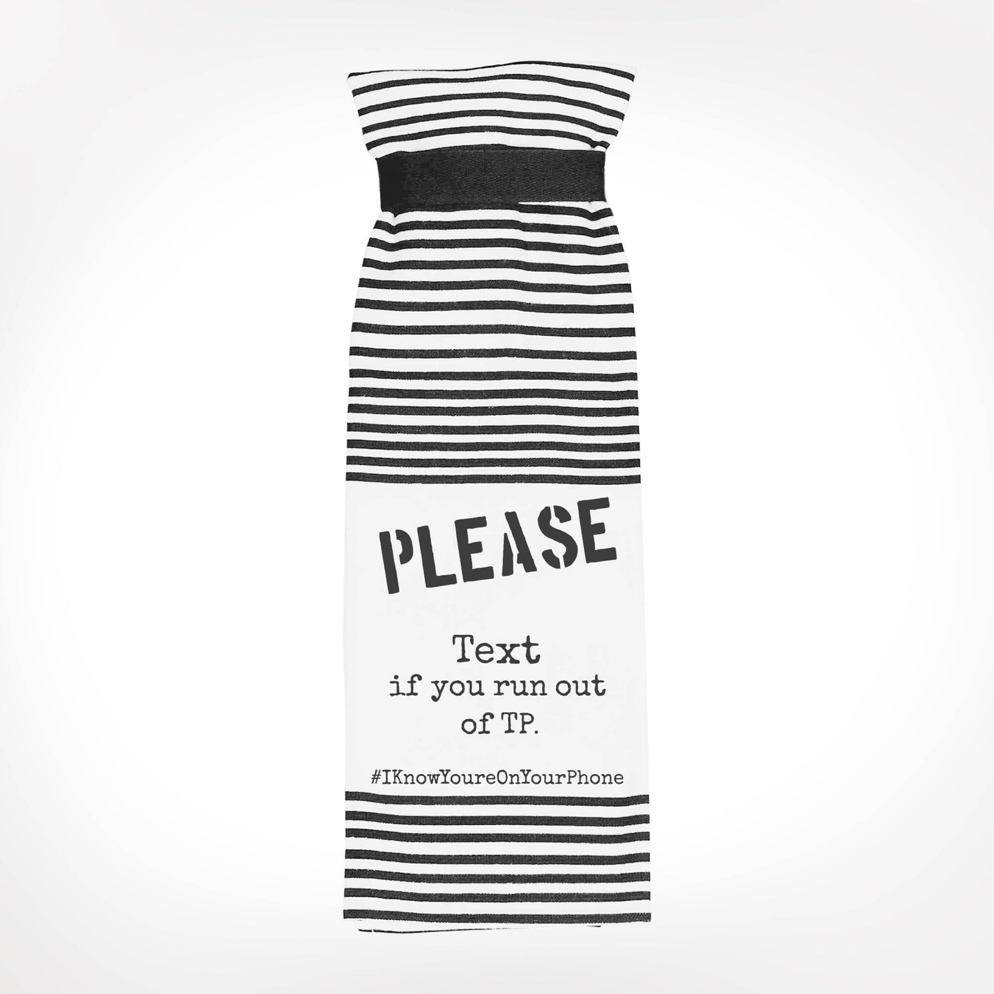 Twisted Wares - Please Text If You Run Out | Funny Bathroom Towels