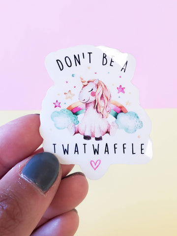 tcbco - Don't Be A Twatwaffle Permanent Vinyl Sticker
