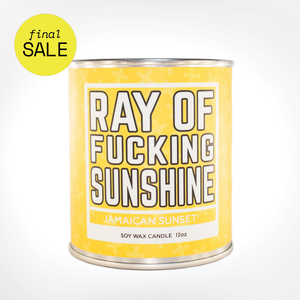 Twisted Wares - Ray of Fucking Sunshine Candle *LAST CHANCE*