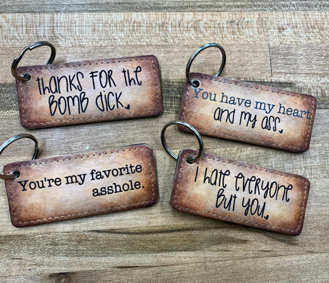 NAUGHTY/FUNNY KEYCHAINS