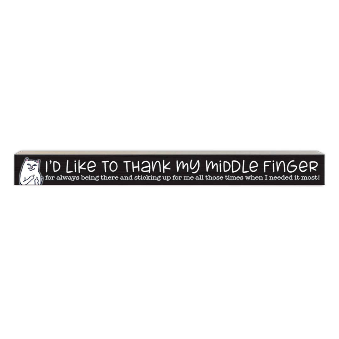 Pinetree Innovations - I'd Like To Thank | Wood Sign