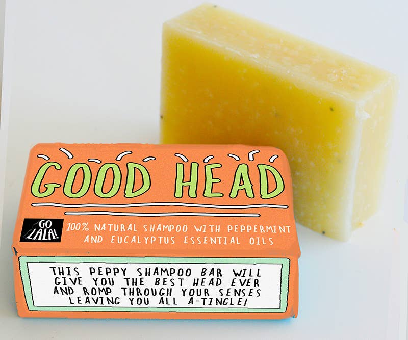 Go La La - Good Head shampoo bar Funny Rude Novelty Gift Vegan