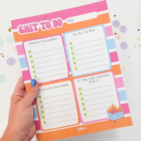 tcbco - Funny Adult Checklist Notepad