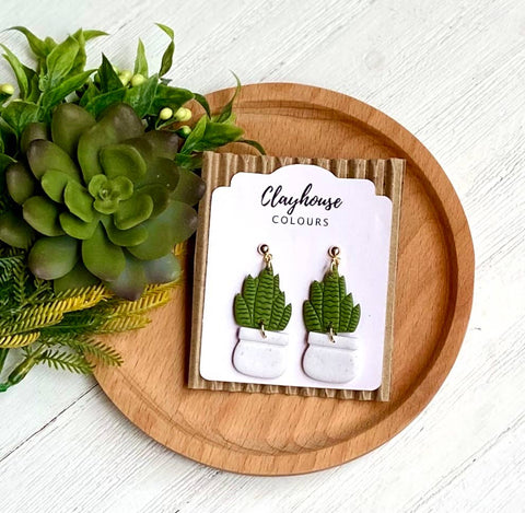 Clayhouse Colours - Plant  Earrings