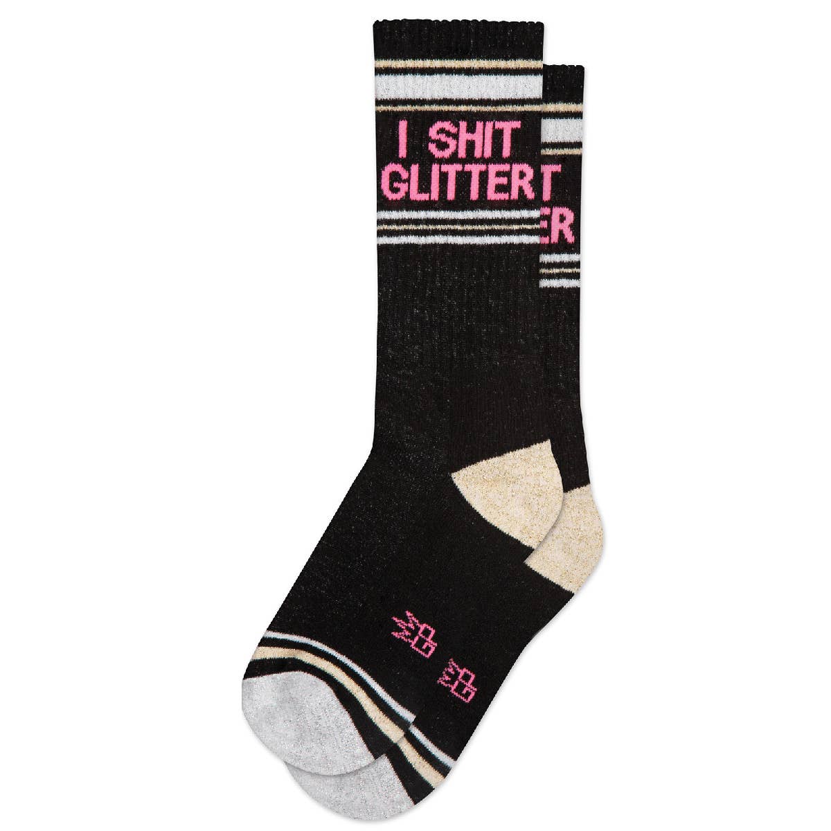 Gumball Poodle - I Shit Glitter Gym Crew Socks