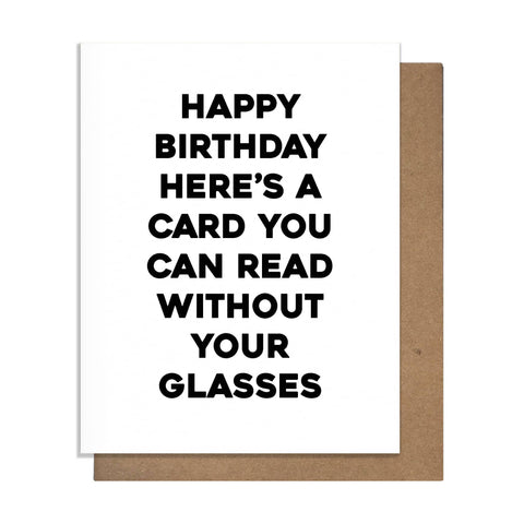 Pretty Alright Goods - Glasses - Birthday Card