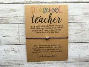 LayeredandSimple - Preschool Teacher Appreciation Gifts Wish Bracelet