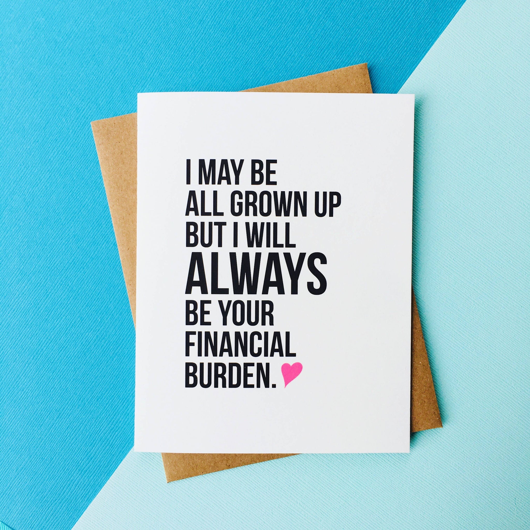 Top Hat and Monocle - Financial Burden Card - Mothers Day & Father's Day Card