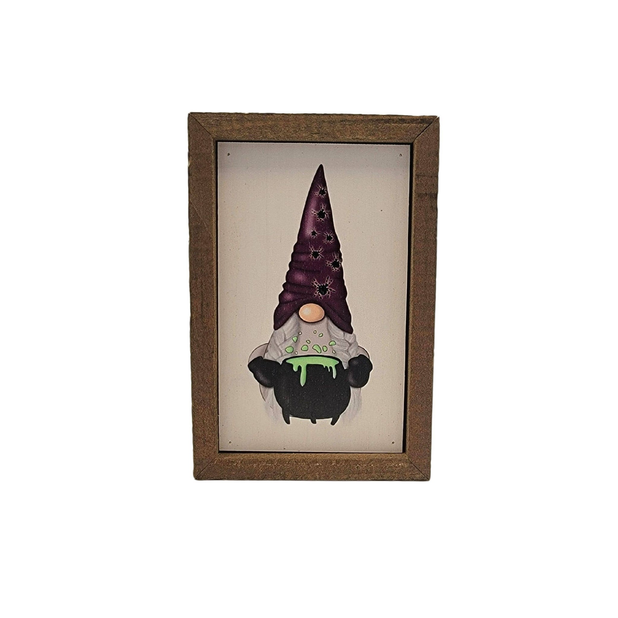 Driftless Studios - 6X4 Pot of Goo Halloween Gnome - Fall Décor
