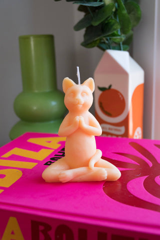 Candle Lume - Zen Cat Candle: Purple