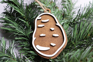 Potato Layered Wood Ornament