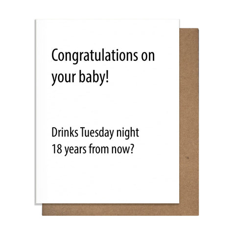 Pretty Alright Goods - Baby Drinks Card