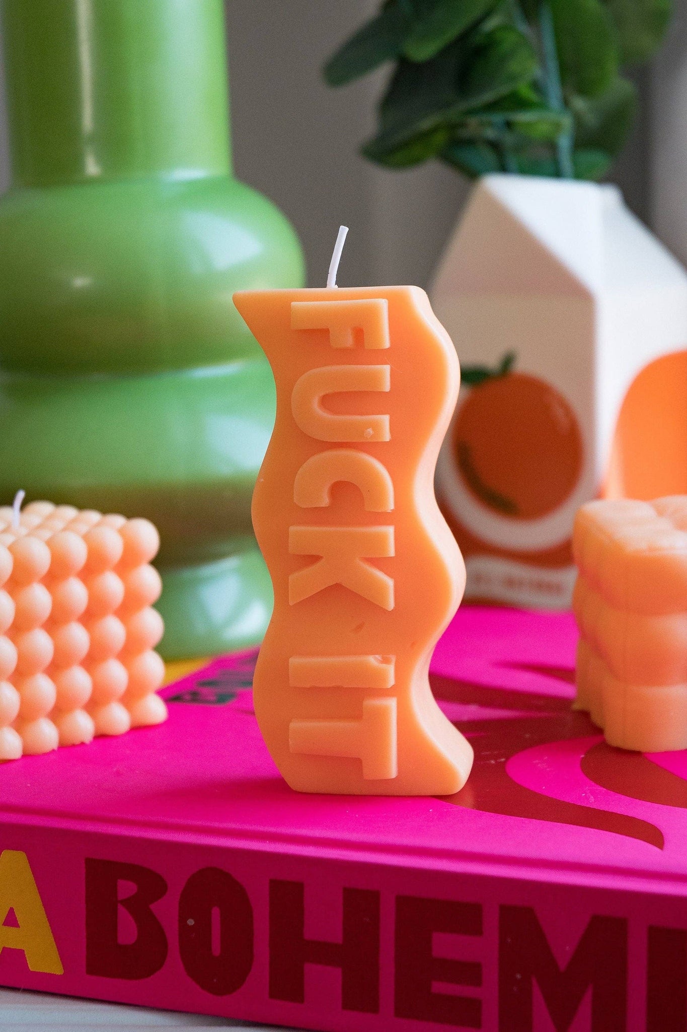 Candle Lume - Fuck It Candle: Green