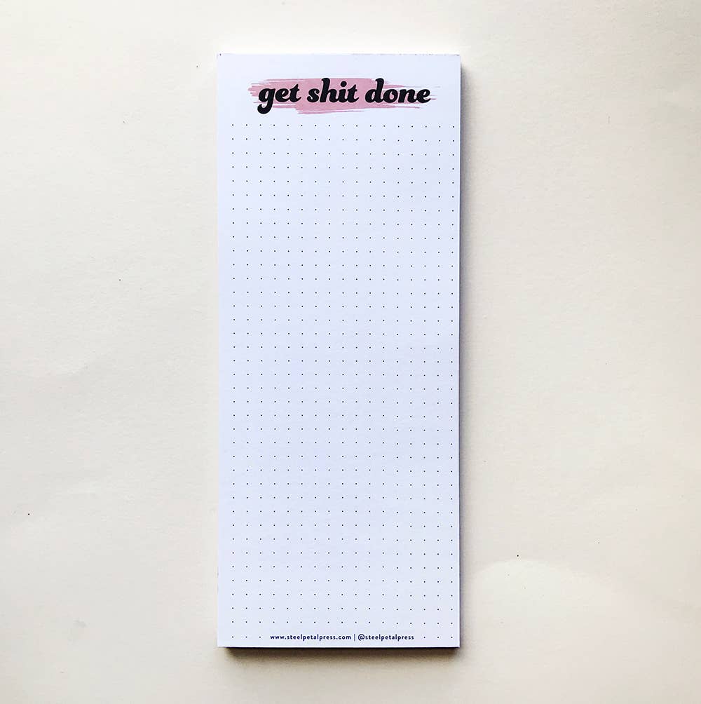 Steel Petal Press - Get Shit Done Listpad